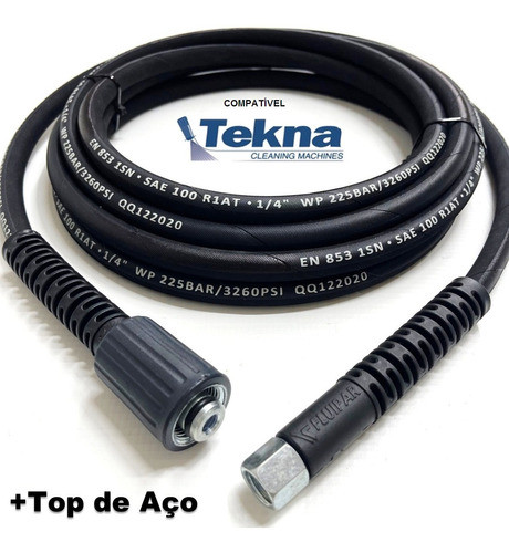 5mts Mangueira T.aço Lavadora Tekna Hlx110v Hlx150 Hlx200 0
