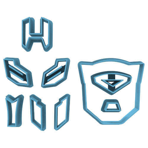 1726 Transformers 5cm En Partes Cortante Para Galletas 0