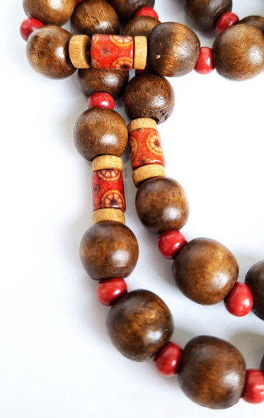 Japa Mala Madera 108 Cuentas De 13mm Rosario Budista 1 Japa Mala Madera 108 Cuentas De 13mm Rosario Budista 1