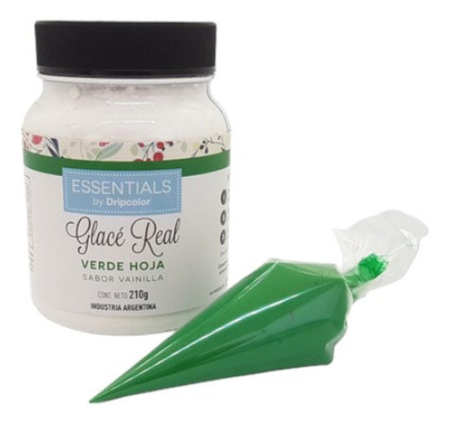 Polvo Para Preparar Glase Real Verde 210gr Dripcolor 0