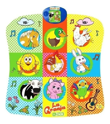 Zippy Toys Musical Learning Carpet Farm Songs Cow