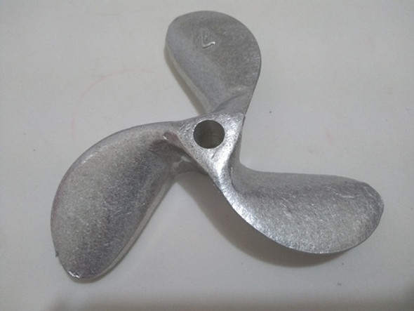Hélice 3 Pás P/ Rabeta 7hp Alumínio 1
