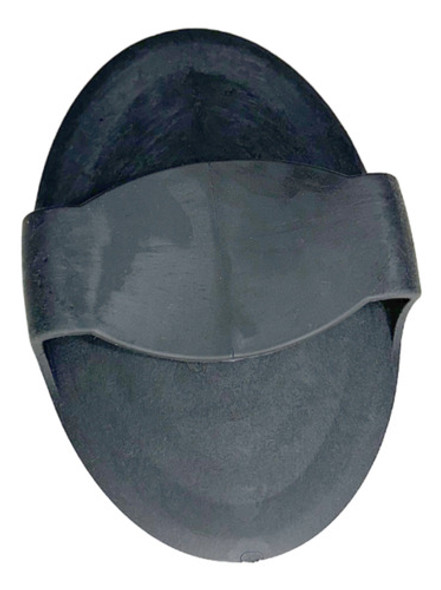 Raspadeira Oval De Borracha Preta - Agrozootec 0