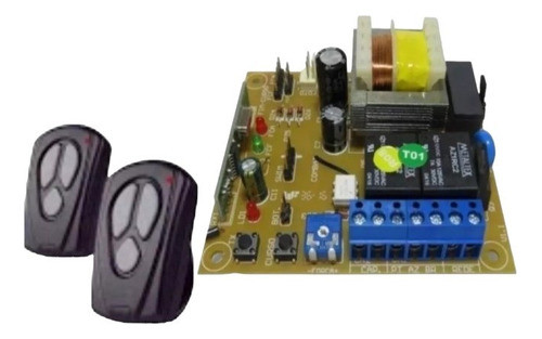 Placa Central Seg Classic Motor Portón Analógico 2 Controles 0