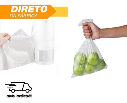 Kit 4 Bobina Picotada 20x30 C/500 Saco Plastico Transparente 1