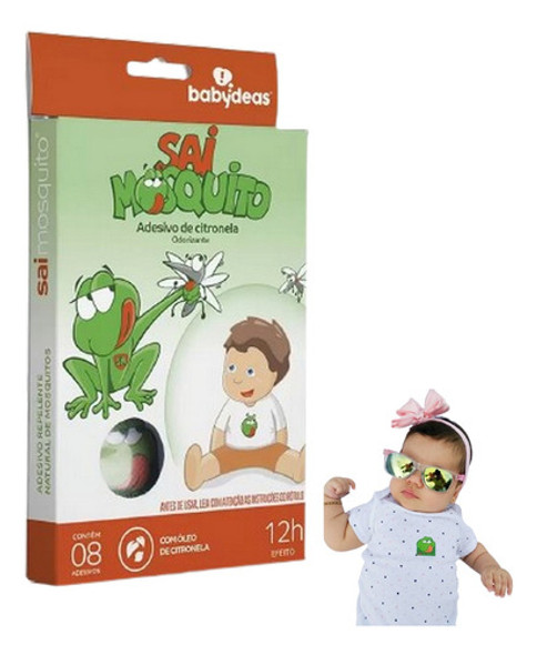 Repelente Natural Adesivo Sai Mosquito Babydeas 8 Adesivos 0