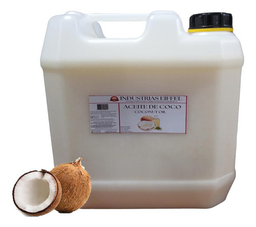 Aceite De Coco Neutro10 Litros Pren. Frío Materia Prima 0