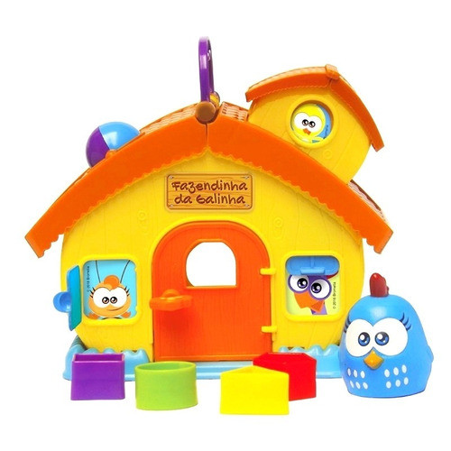 Brinquedo Casinha Encaixes P/ Bebê Galinha Pintadinha - Elka 0