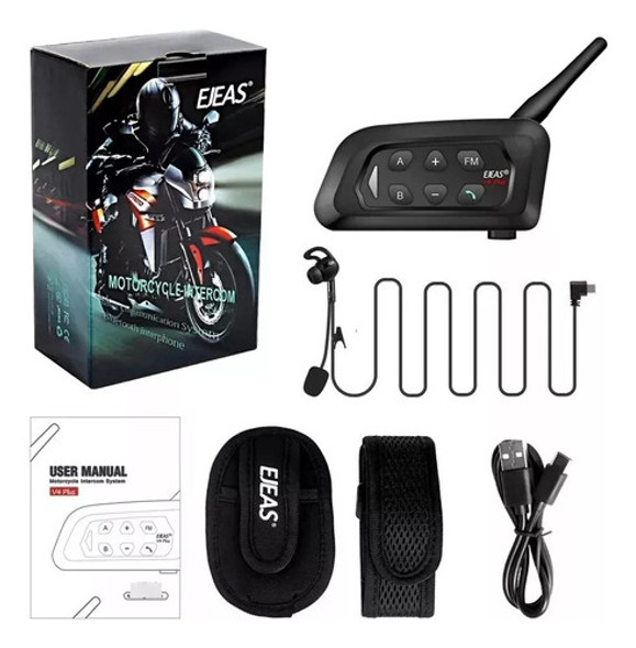 Intercomunicador Ejeas V4 Plus Bluetooth Arbitro Referi 0