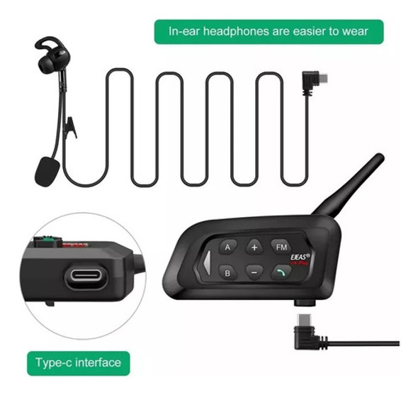 Intercomunicador Ejeas V4 Plus Bluetooth Arbitro Referi 1