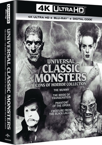 Universal Classic Monsters 8 Blu-ray 4k Vol 2 Importado 0