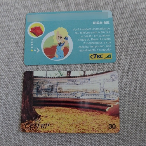 Cartão Telefônico  (par) Para Colecionador 0