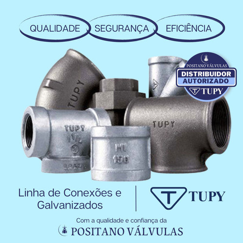 Cotovelo 90° Galvanizado 3/4'' Polegada Bsp Femea - Tupy 1