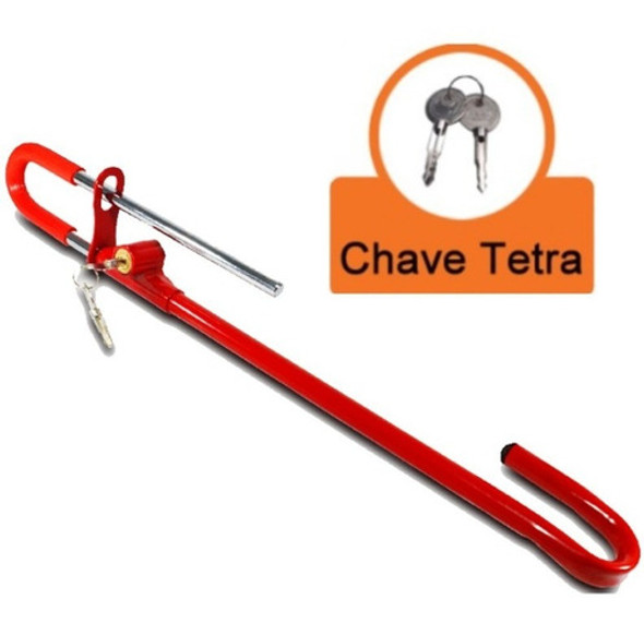 Trava Universal Pedal Volante Com Algema Vw Gol Giv 1