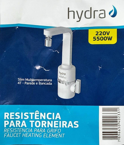 Resistência Slim Multitemp., 4t-par./mesa 220v Hydra 5500w 1