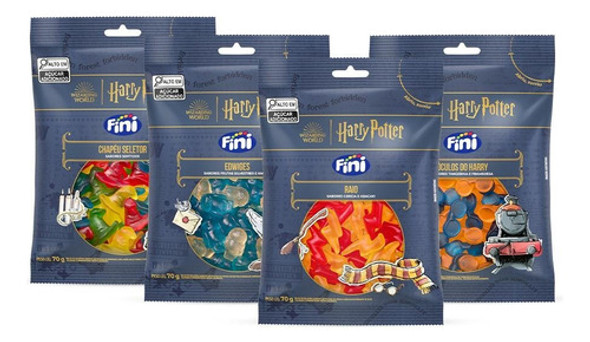 Kit 4 Fini 70gr Harry Potter 4 Unidades 70g 1
