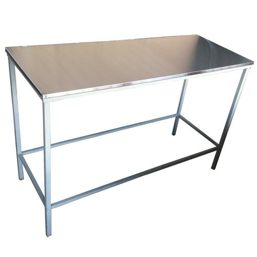 Mesa De Trabajo Acero Inox 120x55 Cm Gastronomica Simple 0