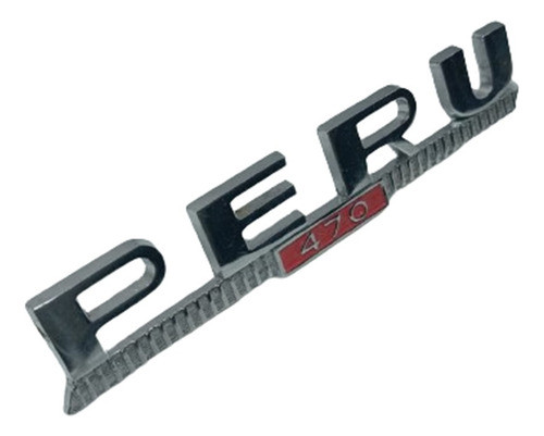 Insignia De Agencia Metalica De Peru Nueva 0