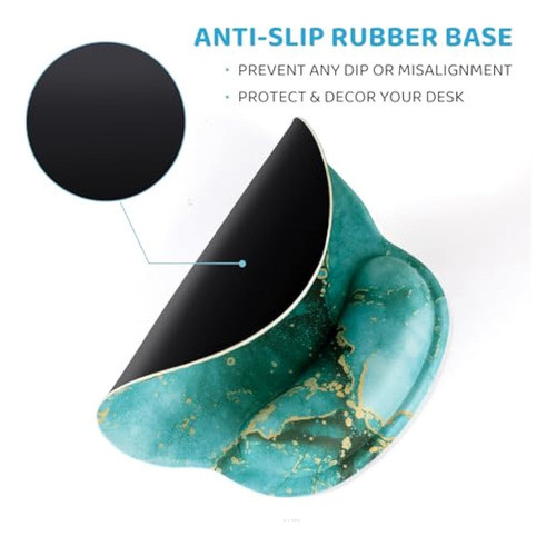 Sixm - Alfombrilla De Mouse Ergonómica Con 1