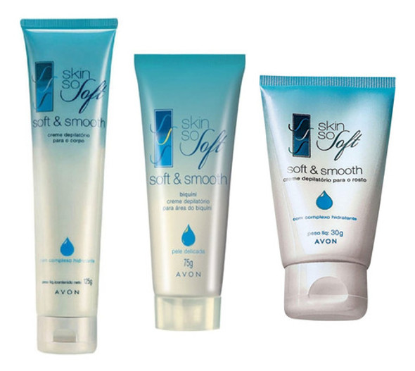 Creme Depilatório Corpo + Biquíni + Rosto Skin So Soft Avon 0