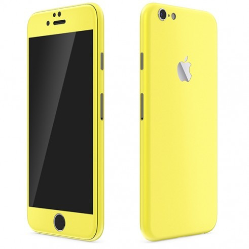 Styker Skin Premium - Jateado Fosco Amarelo - iPhone 6 0