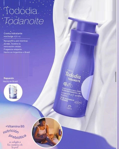 Repuesto Hidratante Nocturn Té Manzanilla/ Lavand Td Natura 1