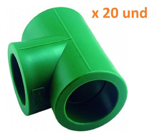 Tee Termofusión 20 Mm X 20 Unidades 1