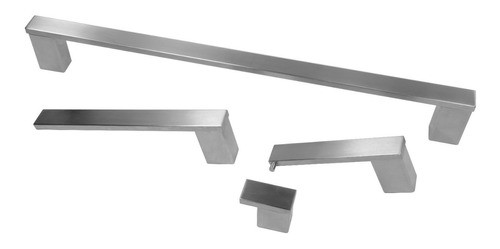 Kit Metais Para Banheiro 4 Peças Aço Escovado Fixação Dupla 0