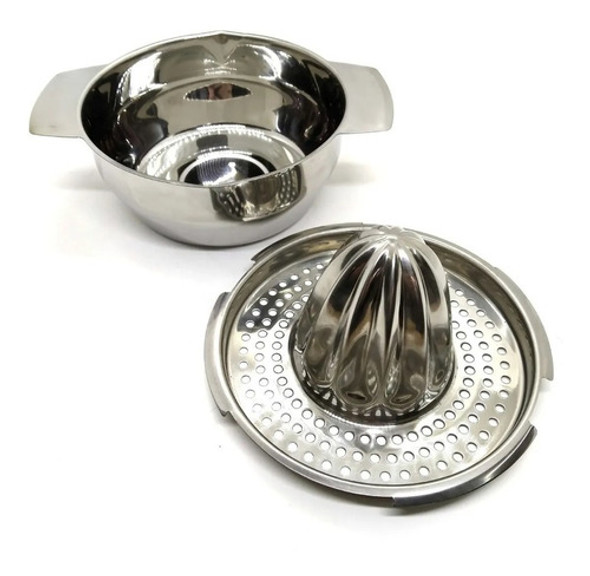 Exprimidor Manual De Citricos Limon Naranja Acero Inoxidable 0