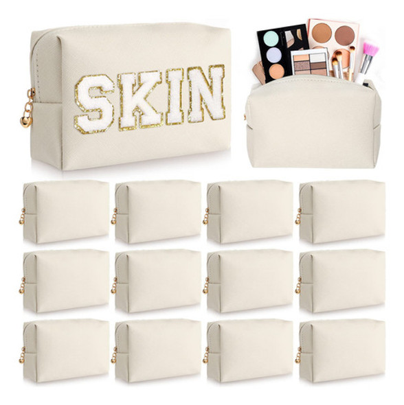12 Piezas Pequea Bolsa De Maquillaje Preparada Para Bolso, B 0