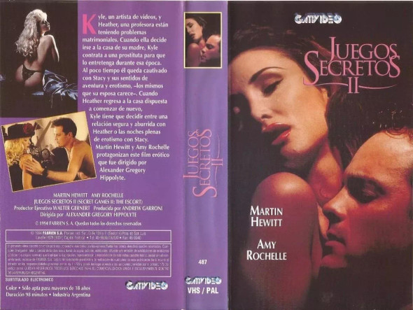 Secret Games II The Escort VHS (Used) - Erotic Drama, Classic Vintage Movie