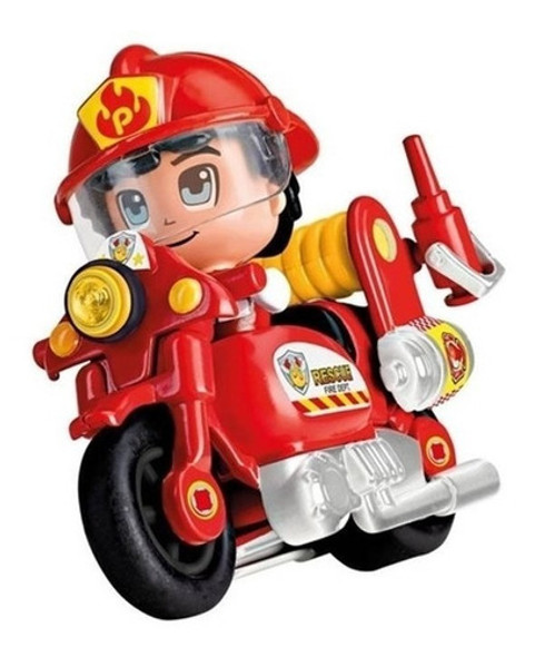 Pinypon Action Moto De Bombero + Figura + Accs Caffaro 5636 0
