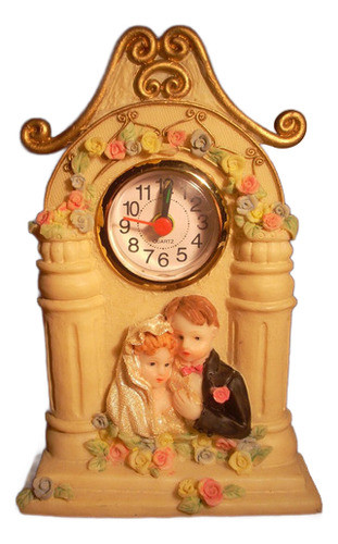 Interesante Reloj Con Motivo De Novios - Nunca Usado 0