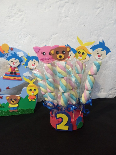 Brochettes Dulces Payaso Plim Plim Paletas Payaso Mesa Dulce 1