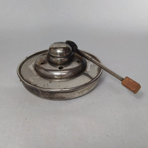 Fogareiro Em Metal Espessurado A Prata Para Rechaud 0