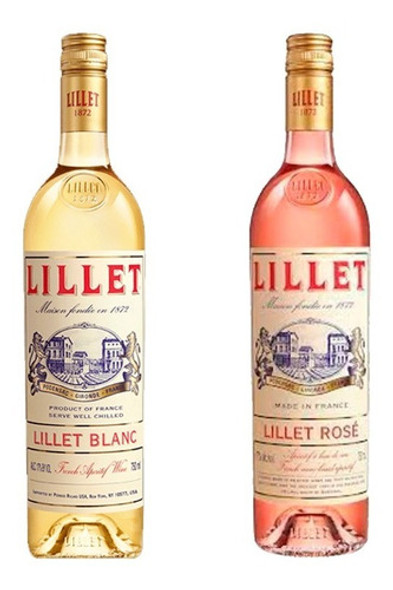 Combo Francés Lillet Blanc 750ml + Lillet Rosé 750ml 0