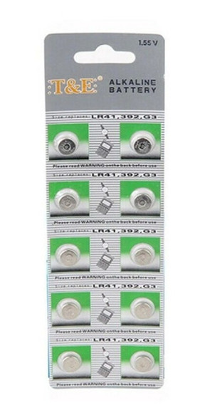 Pila Blister X 10 Unidades Ag3 Lr41 392a Alcalina Cordoba 0