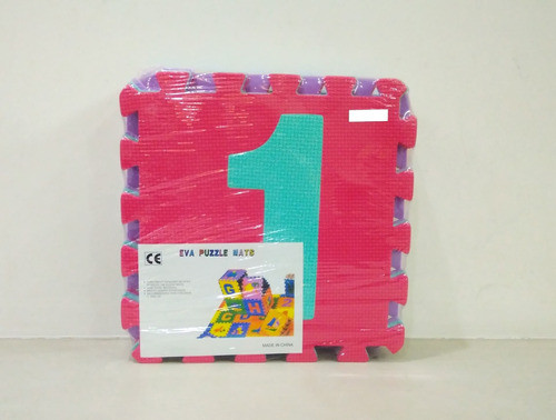 Alfombra Goma Eva Números Grandes 9 Pcs 0