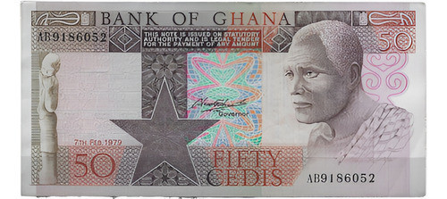 B214 Ghana Billete 50 Cedis Año 1979 P-22a Impecable 0