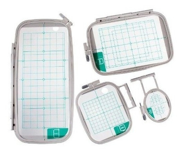 Bastidores Para Maq. Bordar Brother 10x10/13x18/13x30/5x5cm 1