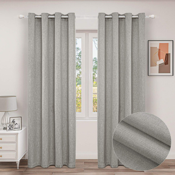 Mingshire Cortinas Largas Para Ventana Con Patrn De Zigzag C 0