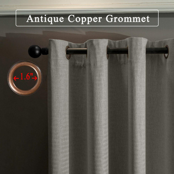 Mingshire Cortinas Largas Para Ventana Con Patrn De Zigzag C 1