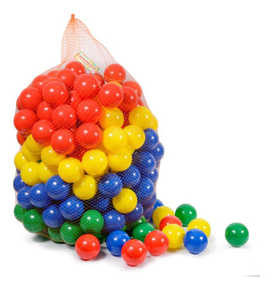 Bolinhas De Piscina Saco C/100 Criança Full Colorida Bebê 0