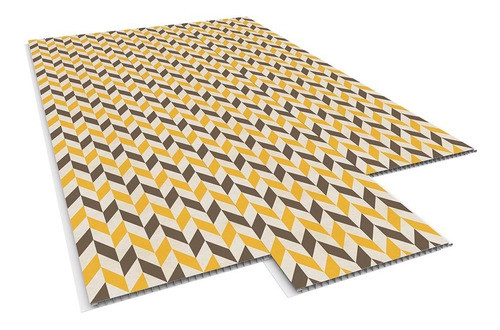 Cielorraso Pared Pvc 6mts 10mm Mostarda 1