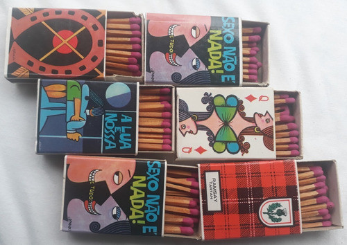 Caixa Fosforo Antiga Desenhos Ziraldo - Cheias - As6 1