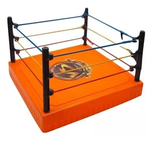 Ring De Lucha Libre Con 4 Muñecos Luchadores Con Accesorios 1