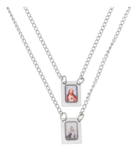 Escapulário Infantil Nossa Senhora Do Carmo Inox 0