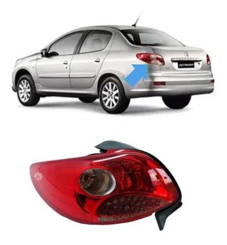 Lanterna Traseira Esquerda Peugeot 207 2008 2015 Original 0