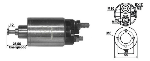 Solenoide Arranque Compatible Con Huatai Bobcat Dong Feng 1