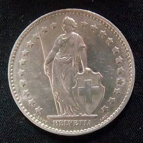 Suiza 1 Franco 1975 Exc Km 24a.1 0